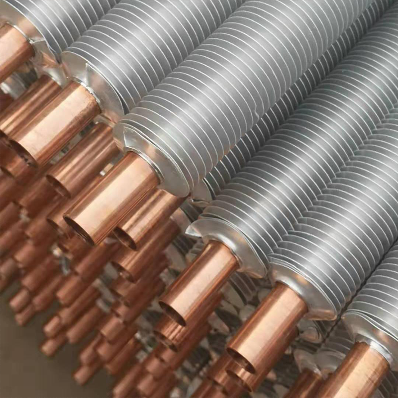 Биметаллическая оребренная труба медь-алюминий, теплообменная труба с алюминиевыми ребрами, высокоэффективная теплообменная труба на заказ для холодильной техники и систем отопления, вентиляции и кондиционирования