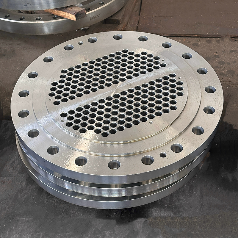 Высокоточная трубная решетка из углеродистой стали, прецизионная обработка на станках с ЧПУ, изготовление на заказ для теплообменников