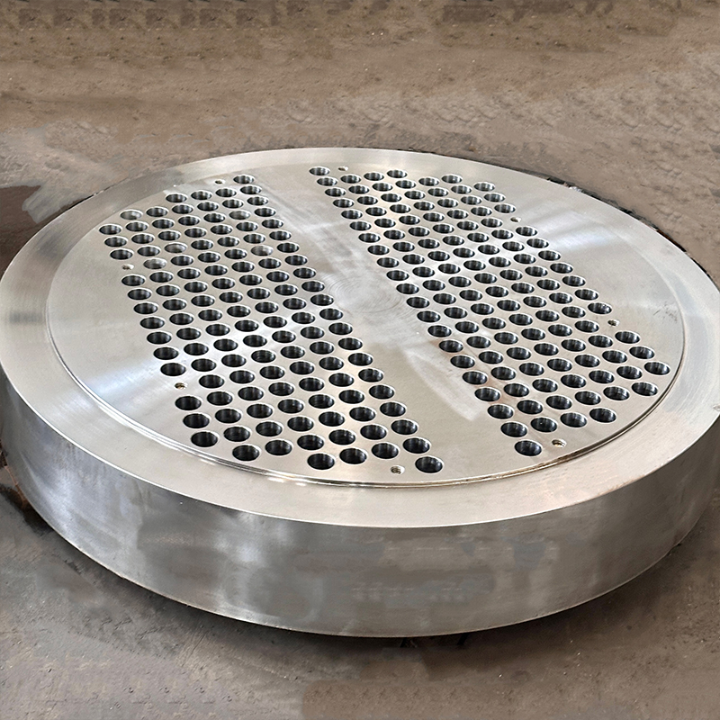 Композитная трубная решетка с наплавкой, изготовление на заказ из различных материалов, трубная решетка из нержавеющей стали и сплавов для теплообменников