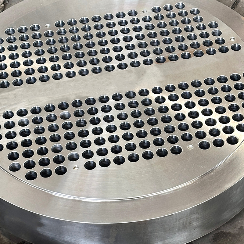 Композитная трубная решетка с наплавкой, изготовление на заказ из различных материалов, трубная решетка из нержавеющей стали и сплавов для теплообменников