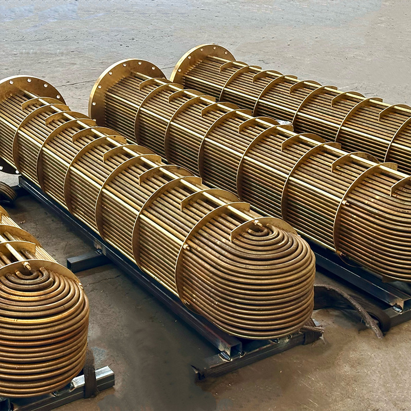 Пучок U-образных труб из морской латуни C46400, устойчивый к коррозии в морской воде, специализированное изготовление на заказ для судовых конденсаторов