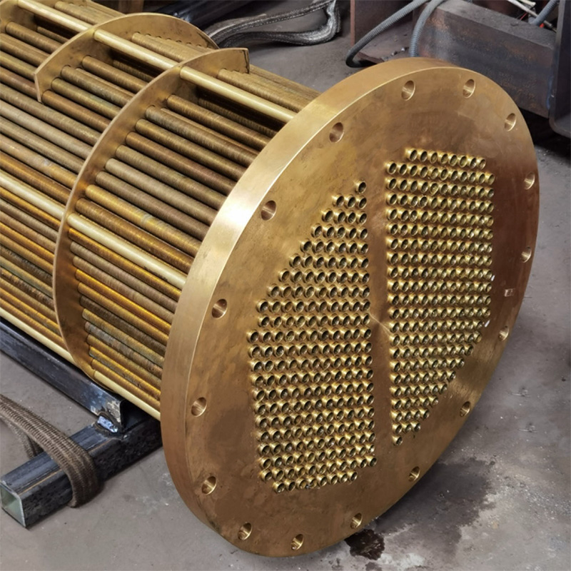 Пучок U-образных труб из морской латуни C46400, устойчивый к коррозии в морской воде, специализированное изготовление на заказ для судовых конденсаторов