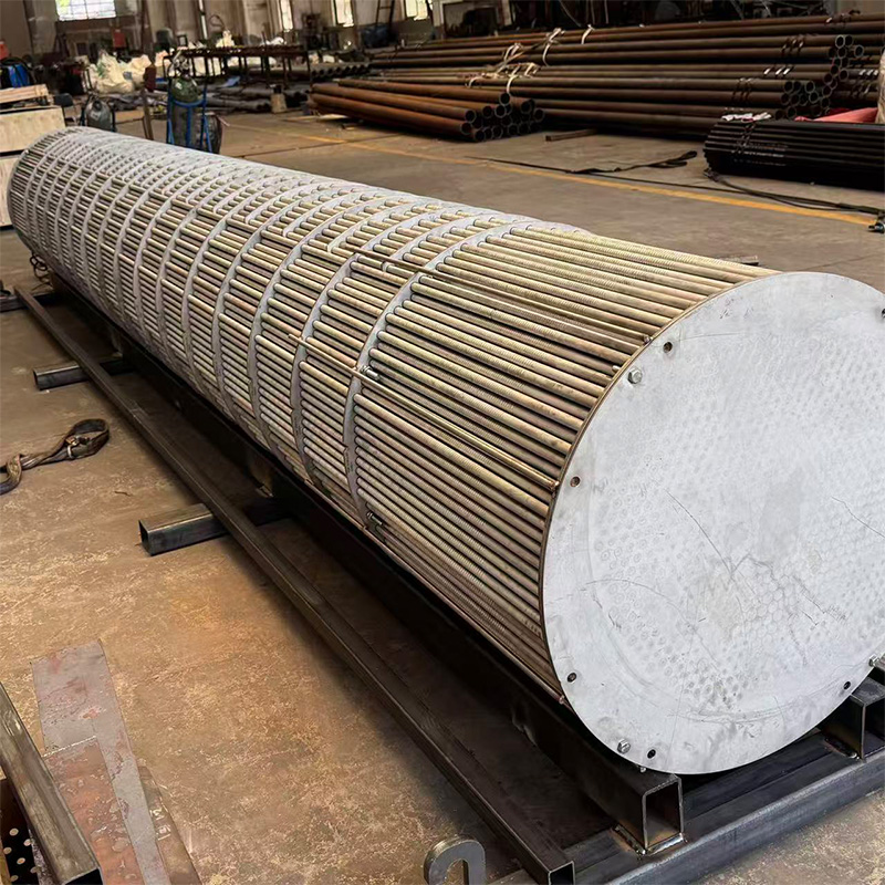 Пучок гофрированных труб из нержавеющей стали 316, высокая эффективность теплообмена, коррозионностойкий сердечник теплообменника на заказ для химической промышленности