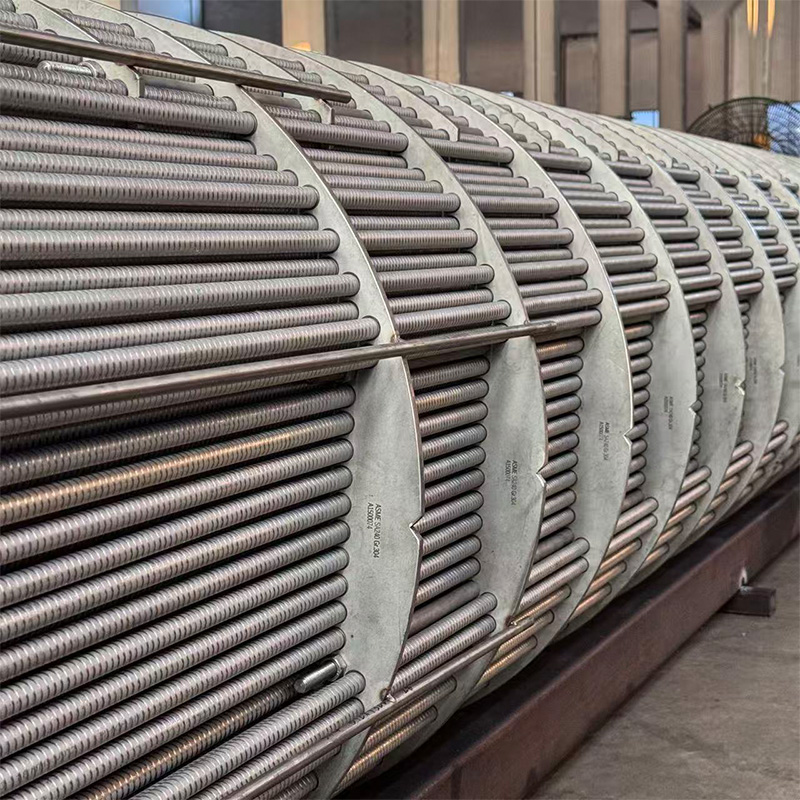 Пучок гофрированных труб из нержавеющей стали 316, высокая эффективность теплообмена, коррозионностойкий сердечник теплообменника на заказ для химической промышленности