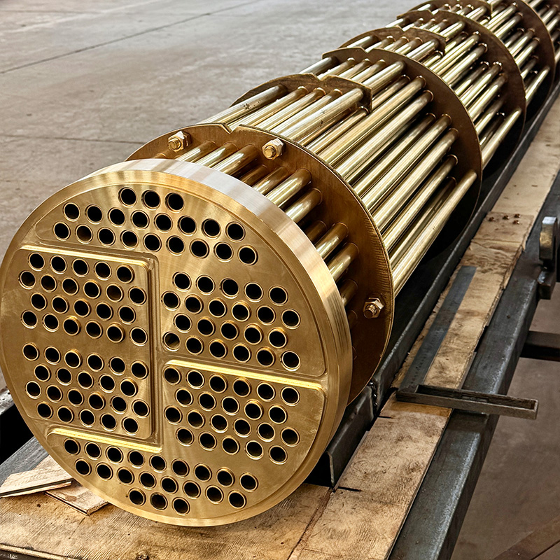 Пучок теплообменных труб из морской латуни C46400, устойчивый к коррозии в морской воде, специализированное изготовление на заказ для судовых конденсаторов