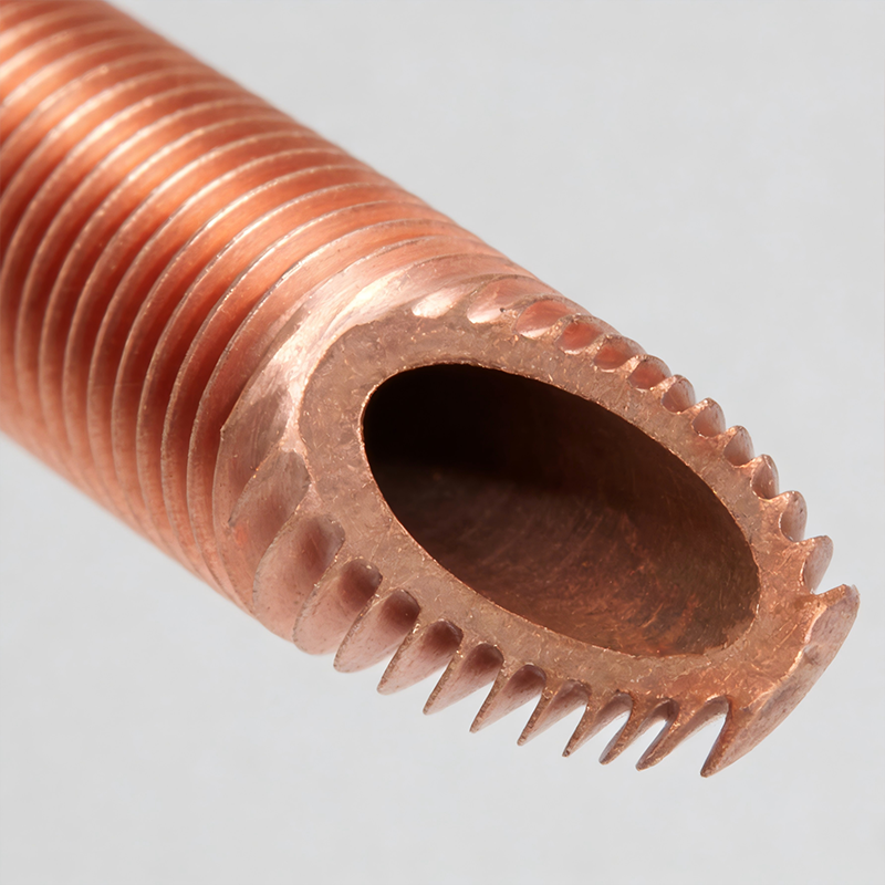 Спиральная медная труба из меди экструзионного типа, цельноформованная, высокоэффективная теплообменная труба на заказ для холодильной техники и систем отопления, вентиляции и кондиционирования