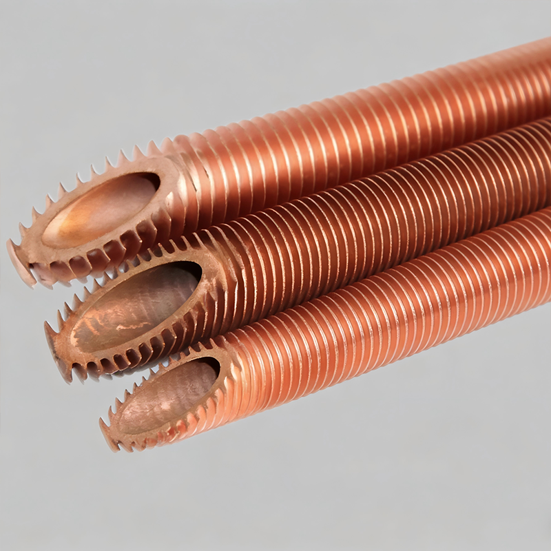 Спиральная медная труба из меди экструзионного типа, цельноформованная, высокоэффективная теплообменная труба на заказ для холодильной техники и систем отопления, вентиляции и кондиционирования