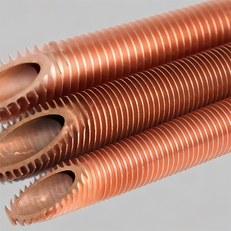 Спиральная медная труба из меди экструзионного типа, цельноформованная, высокоэффективная теплообменная труба на заказ для холодильной техники и систем отопления, вентиляции и кондиционирования