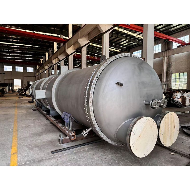 Титановый кожухотрубный теплообменник с сертификацией PED, устойчивый к сильной коррозии, высокоэффективное теплообменное оборудование для химической промышленности и опреснения морской воды