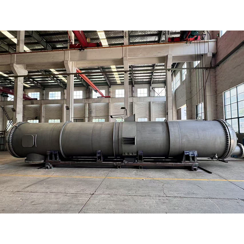 Титановый кожухотрубный теплообменник с сертификацией PED, устойчивый к сильной коррозии, высокоэффективное теплообменное оборудование для химической промышленности и опреснения морской воды