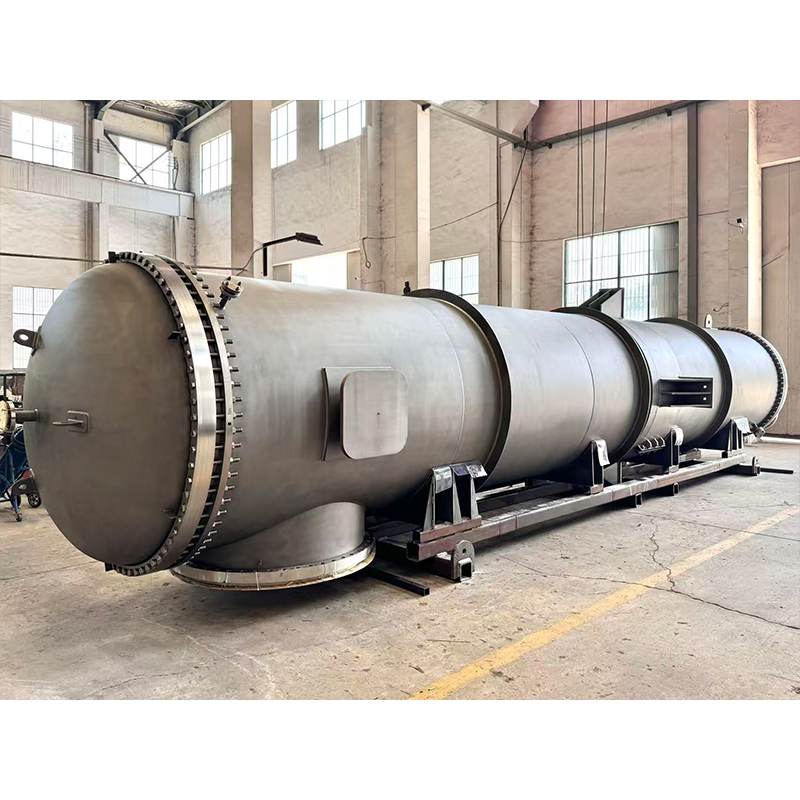 Титановый кожухотрубный теплообменник с сертификацией PED, устойчивый к сильной коррозии, высокоэффективное теплообменное оборудование для химической промышленности и опреснения морской воды