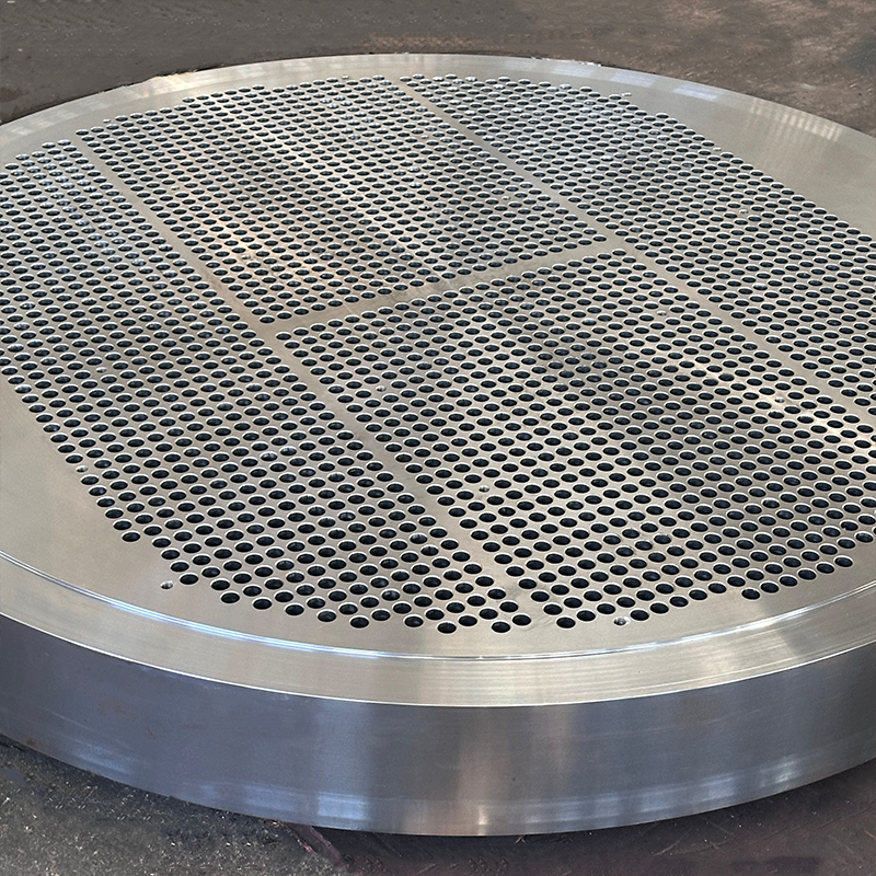 Трубная решетка из легированной стали ASTM A182 F5, высокоточное изготовление на заказ, прямые поставки от производителя для теплообменников