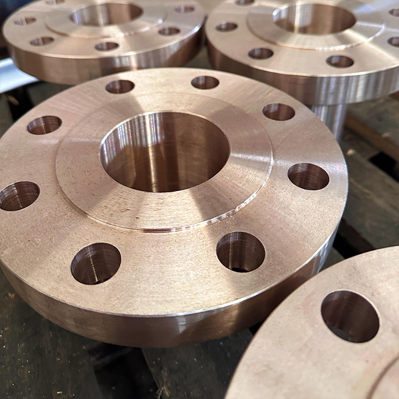 Приварной фланец из медного сплава SB 171 C70600, коррозионностойкое соединительное изделие для трубопроводов в судостроительной промышленности