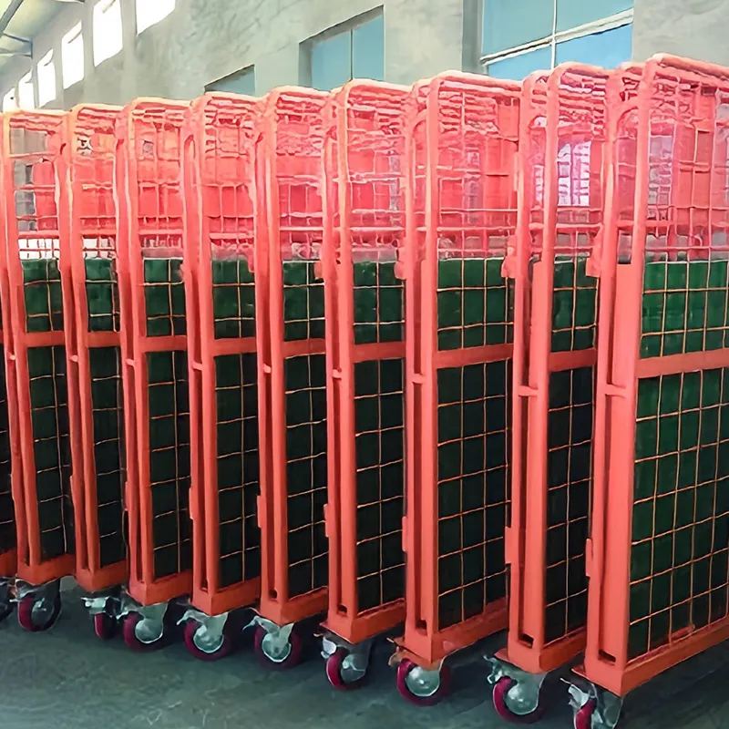 Складные тележки-контейнеры