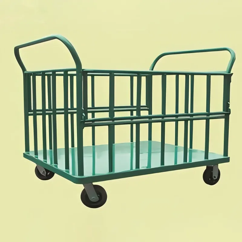 Платформенная тележка с двумя ручками