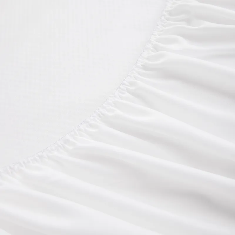 Белый водонепроницаемый защитный чехол для матраса из бамбукового жаккарда