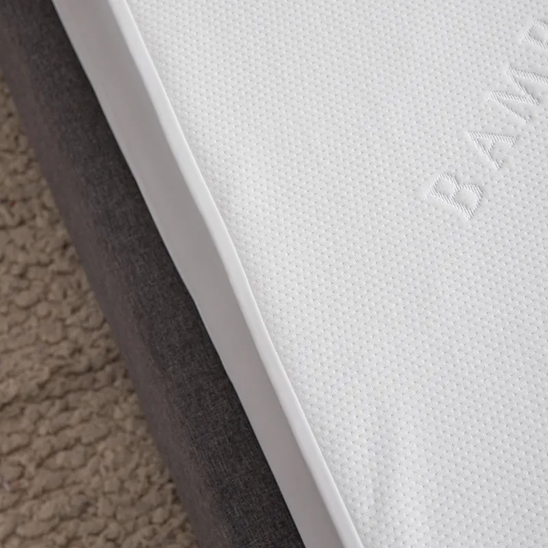 Белый водонепроницаемый защитный чехол для матраса из бамбукового жаккарда