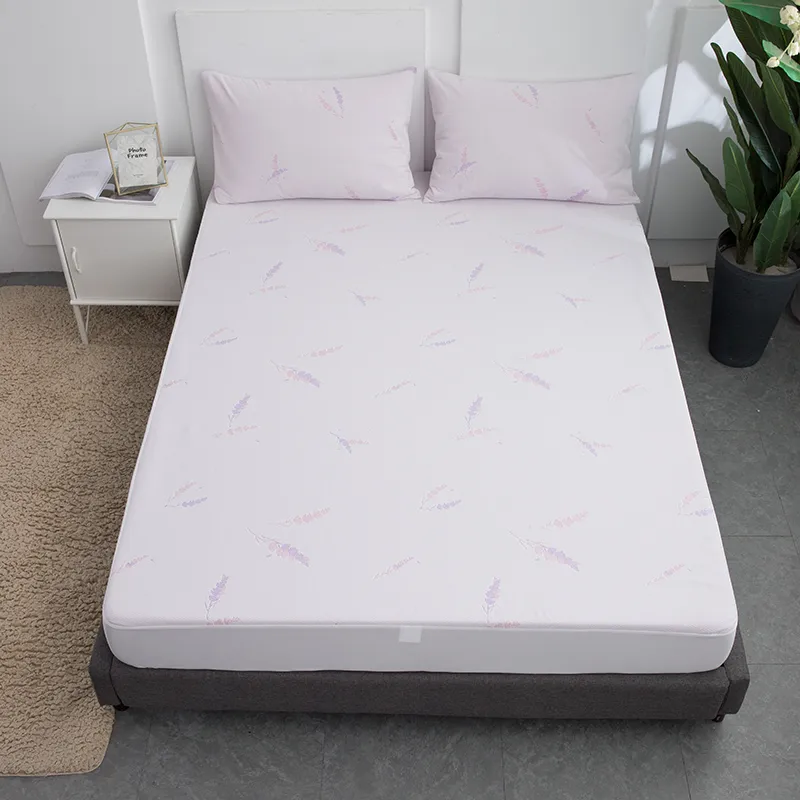 Водонепроницаемый защитный чехол для матраса из полиэфирного жаккарда пропитанного лавандой