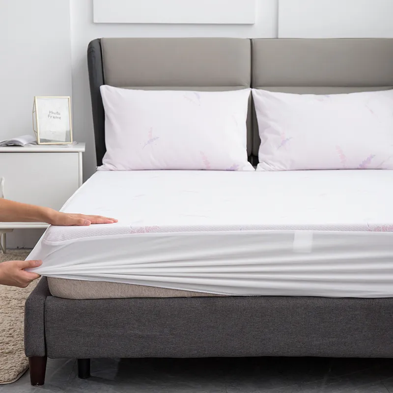 Водонепроницаемый защитный чехол для матраса из полиэфирного жаккарда пропитанного лавандой