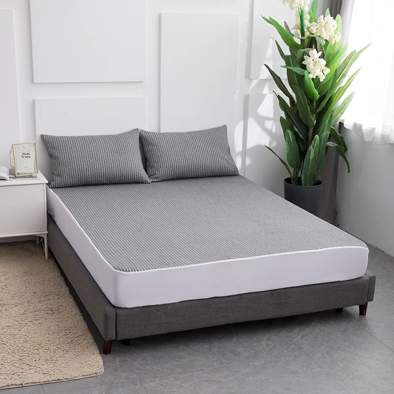 Водонепроницаемый защитный чехол для матраса из угольного жаккарда