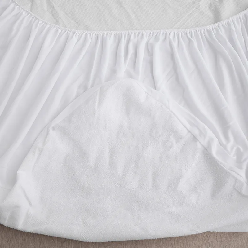 Водонепроницаемый защитный чехол для матраса из хлопкового махра