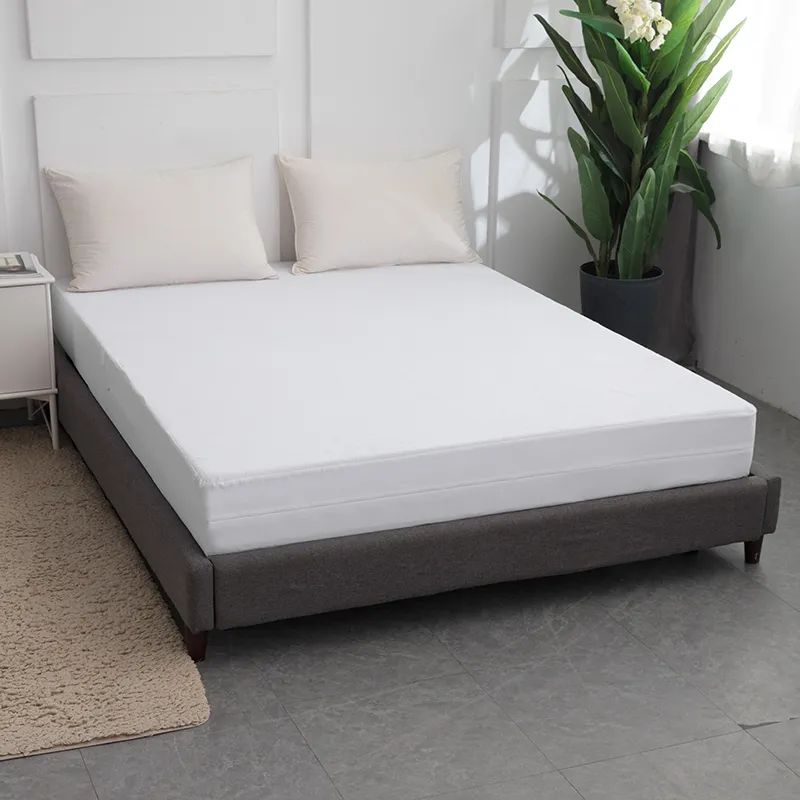 Водонепроницаемый защитный чехол для матраса на молнии из полиэфирного трикотажа