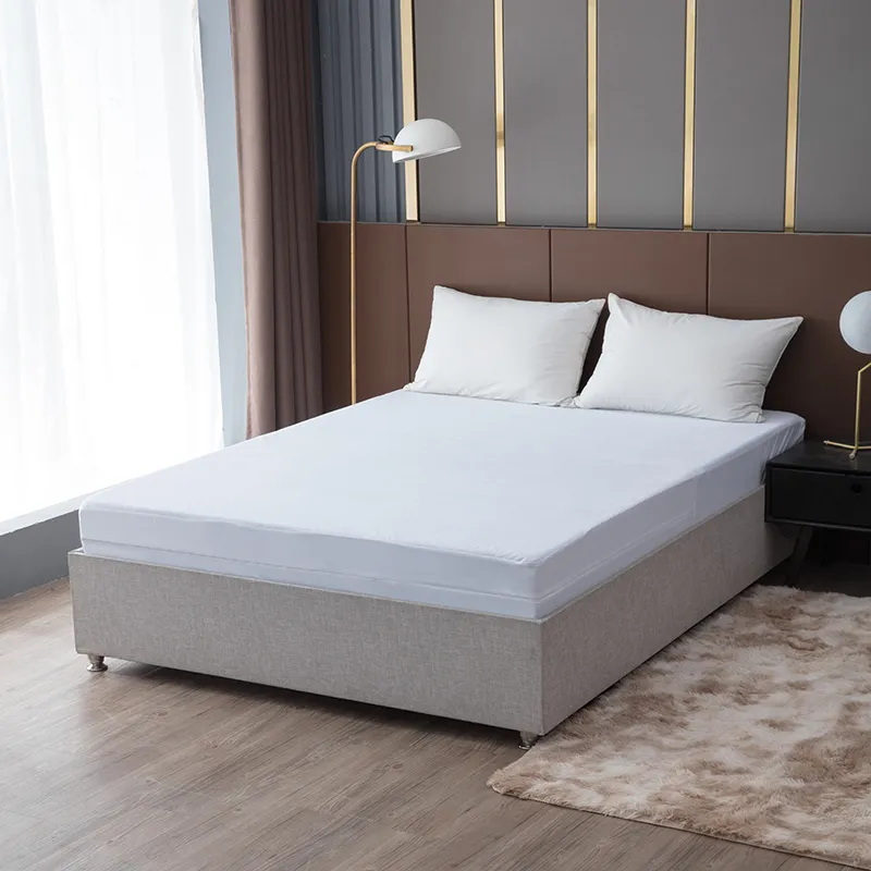 Водонепроницаемый защитный чехол для матраса на молнии из хлопкового махра