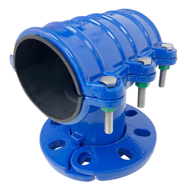 Тройник разветвительный с подвижным фланцем для ПВХ и ПЭ труб