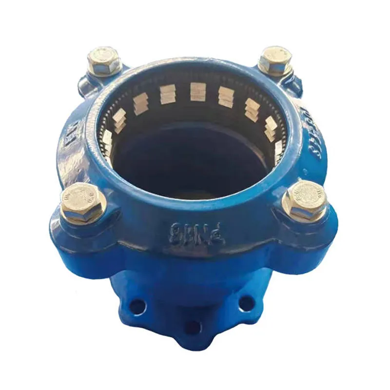 Фланцевый компенсирующий патрубок для ПЭ труб с расширенным диапазоном компенсации