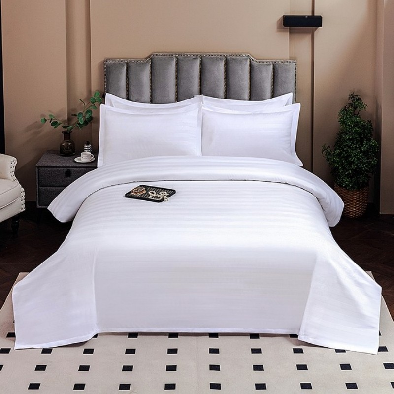 Комплект постельного белья из 4 предметов со жгутом (в рубчик)