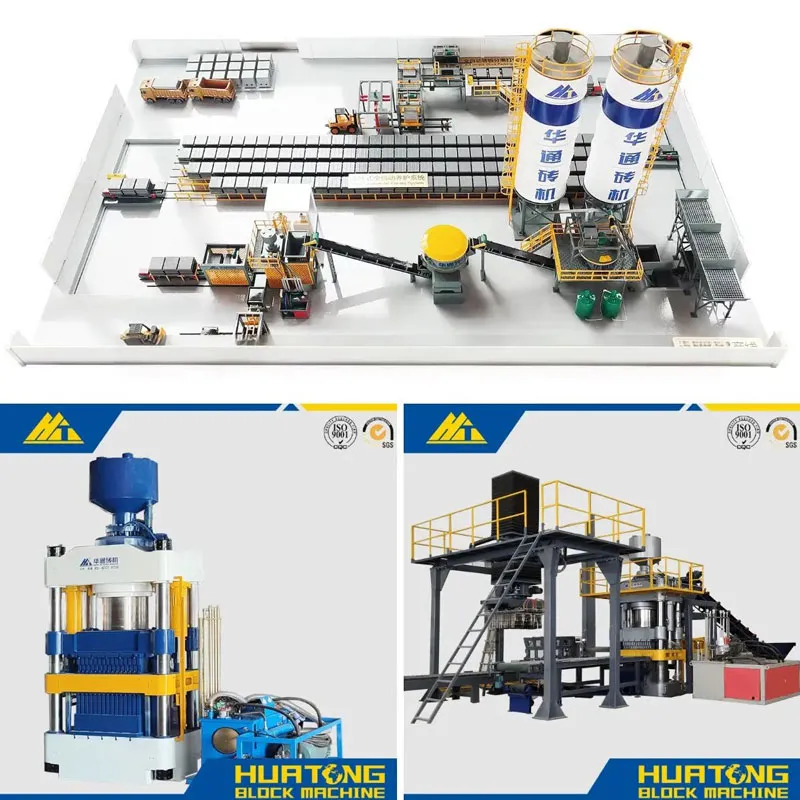 Линия на основе статического пресса для производства кирпича