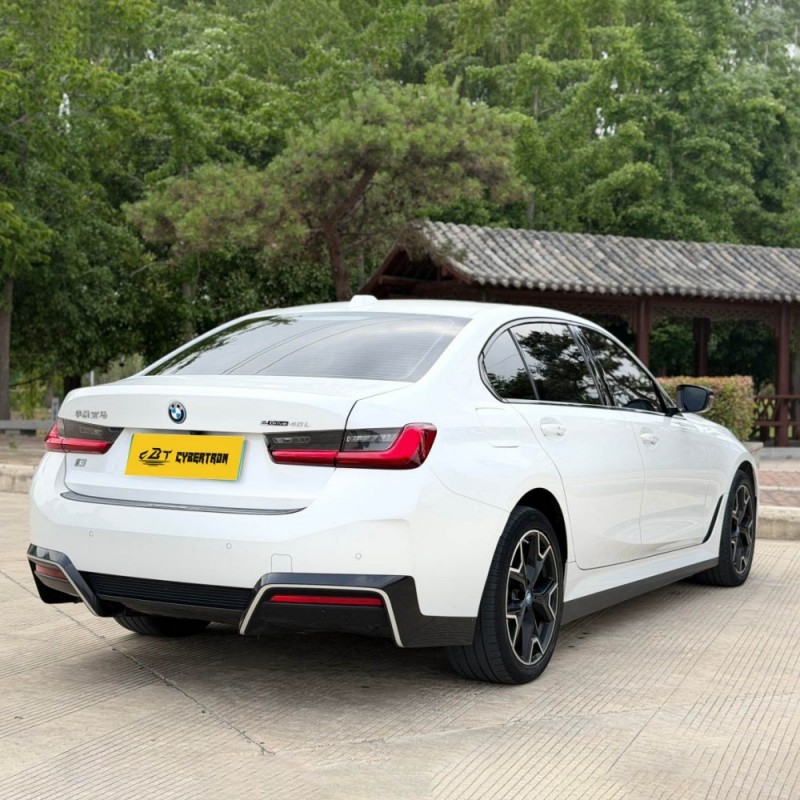 BMW i3 2023 eDrive40L Shadow Edition, полностью электрический среднеразмерный седан, задний привод, удовольствие от вождения, подержанный роскошный электромобиль.