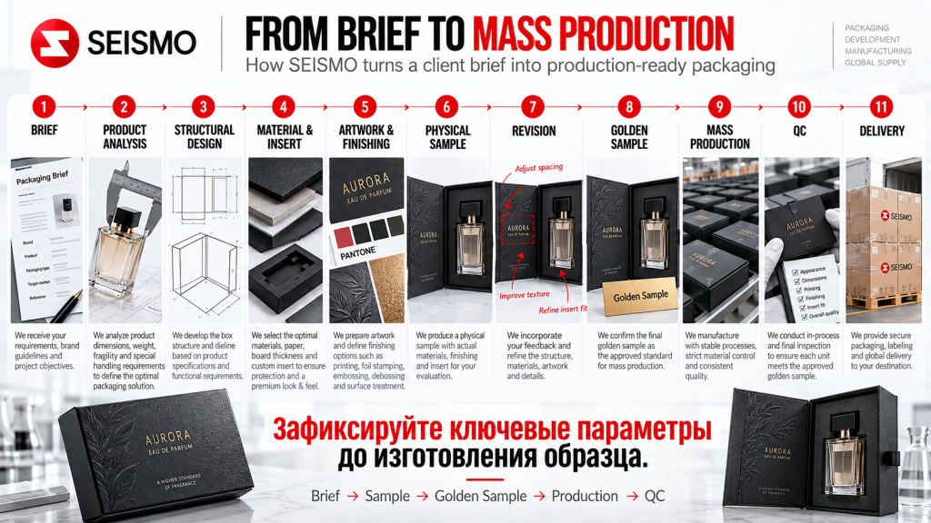 Разработка премиальной упаковки от технического задания до массового производства