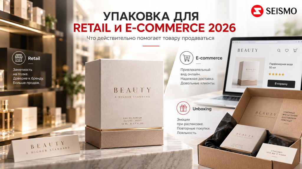 Упаковка для retail и e-commerce 2026 от SEISMO
