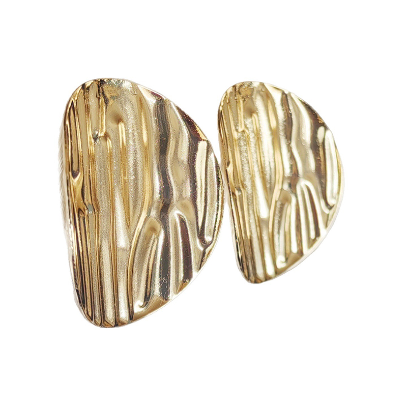 Круглые серьги с гравировкой