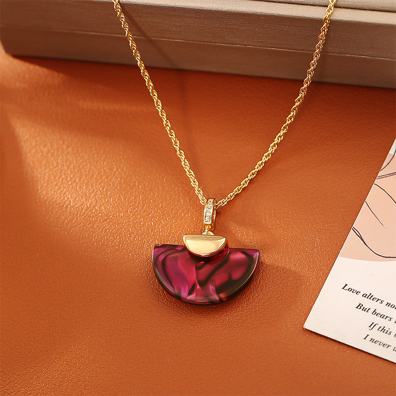 Набор сережек для ожерелья с рисунком раковины морского ушка