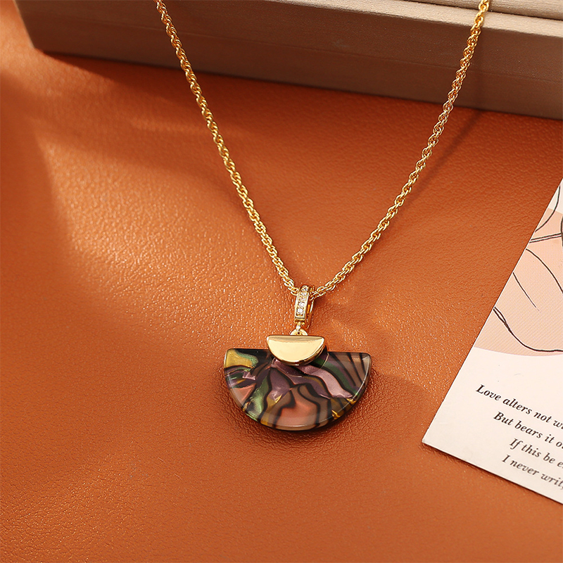 Набор сережек для ожерелья с рисунком раковины морского ушка