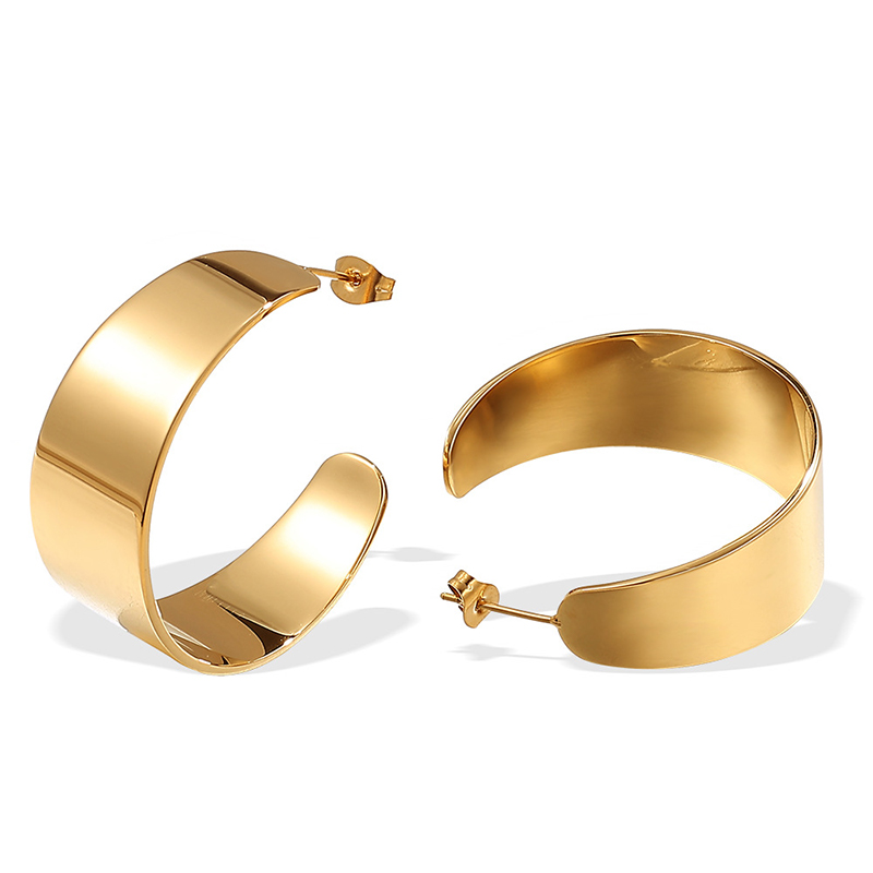 Серьги-кольца C-образные