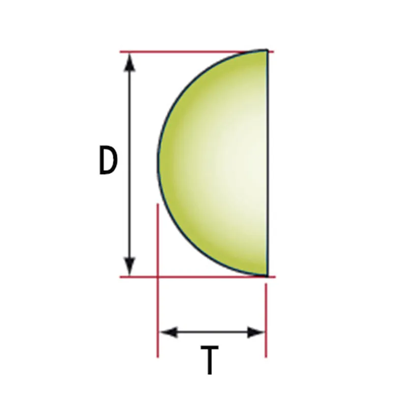 Сапфировые полусферы из оптического стекла