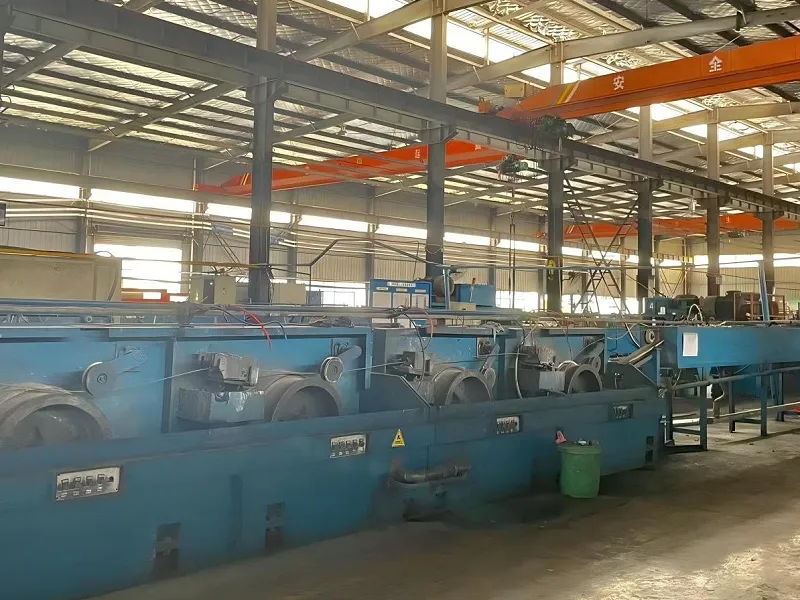 倒立式直进式拉丝生产线