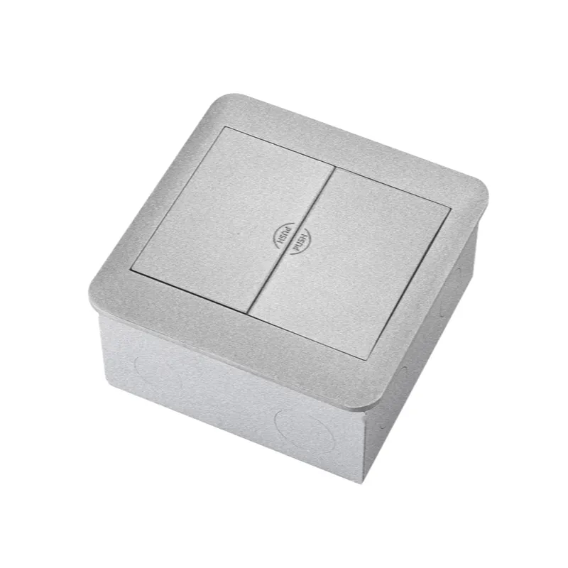 Встраиваемая напольная розетка с откидной крышкой и USB-зарядкой
