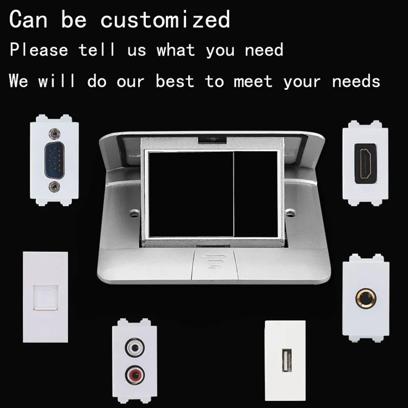 Встраиваемая тонкая напольная USB-розетка J05