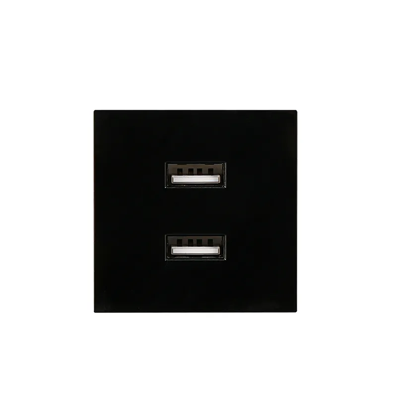 Двухпортовый зарядный USB-модуль 45×45 мм