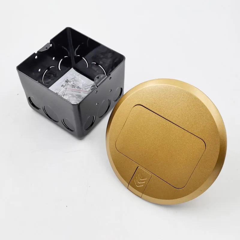 Круглая напольная силовая USB-розетка J08