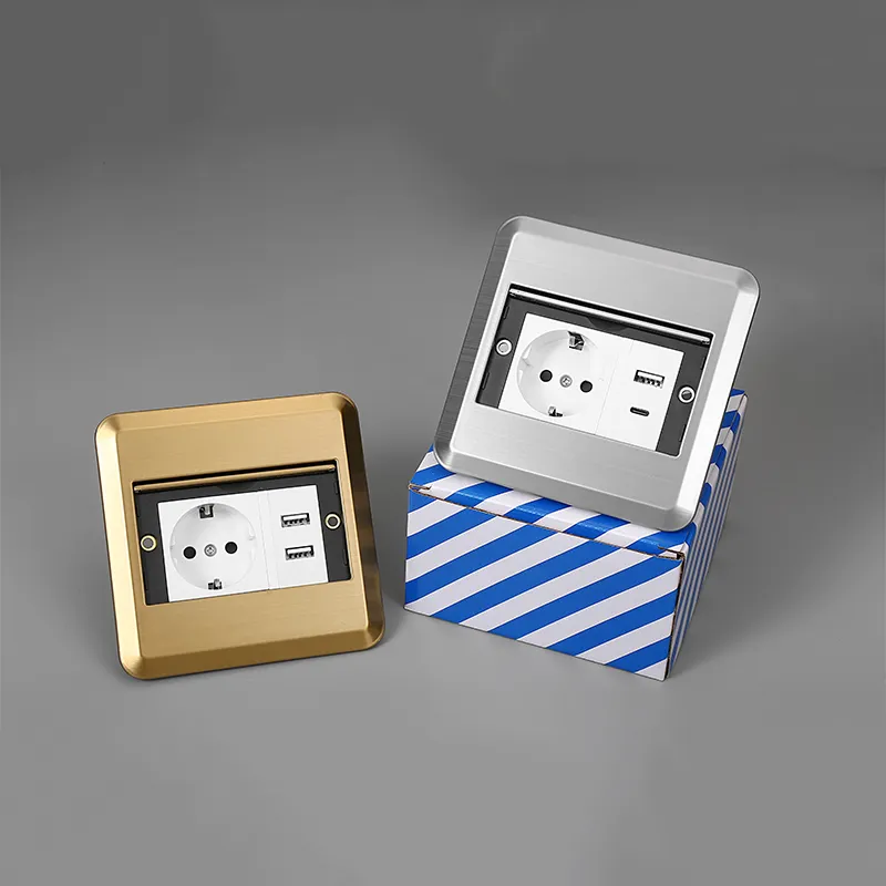 Флип-крышечная розетка питания с разъемом RJ45 для компьютера, встраиваемая напольная розетка