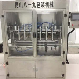 Линейная 6-головочная машина для розлива соусов