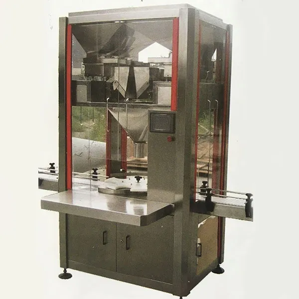 Машина для фасовки сыпучих продуктов в бутылки