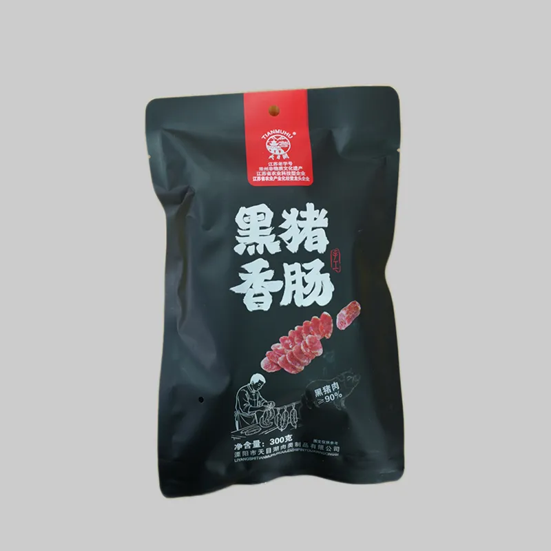 Колбаса из мяса чёрной свиньи