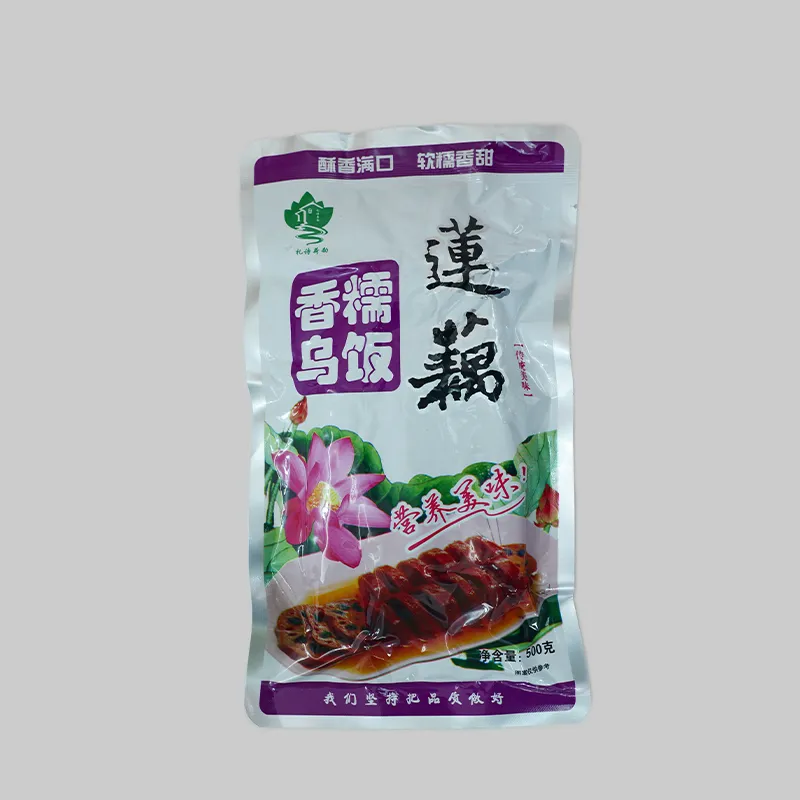 Лотосовый корень с начинкой из чёрного клейкого риса