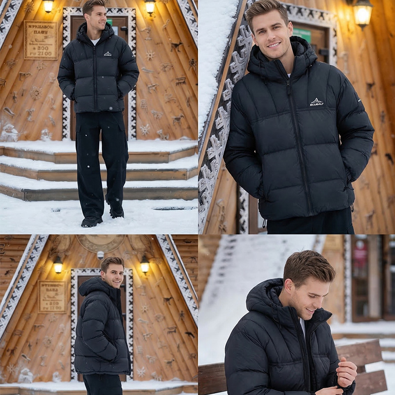 SCUBALY-YR268039 пуховик-пафф со стойкой